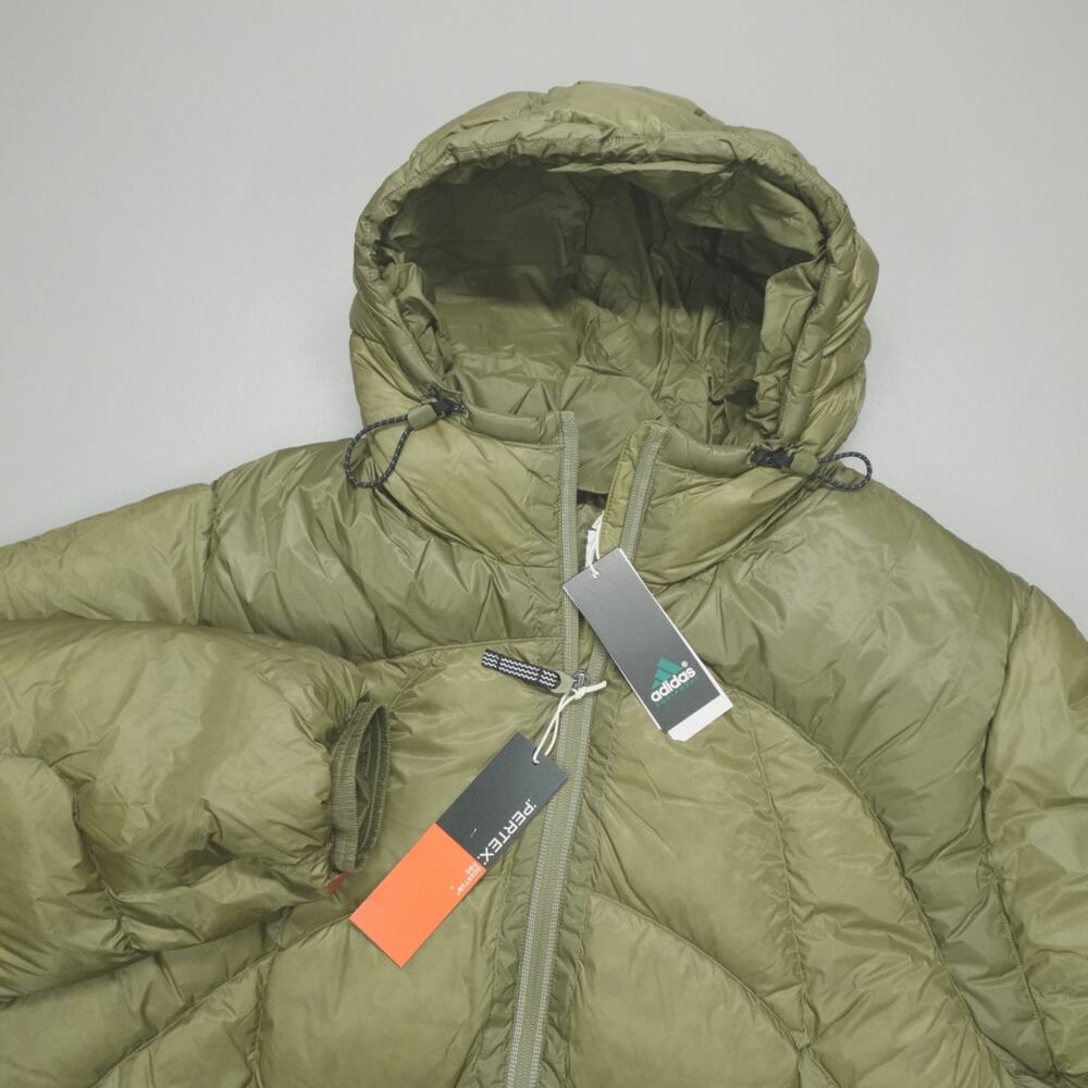 adidas Equipment EQT Pertex Down Puffer Jacket Men's Size XL Focus Olive NWT
